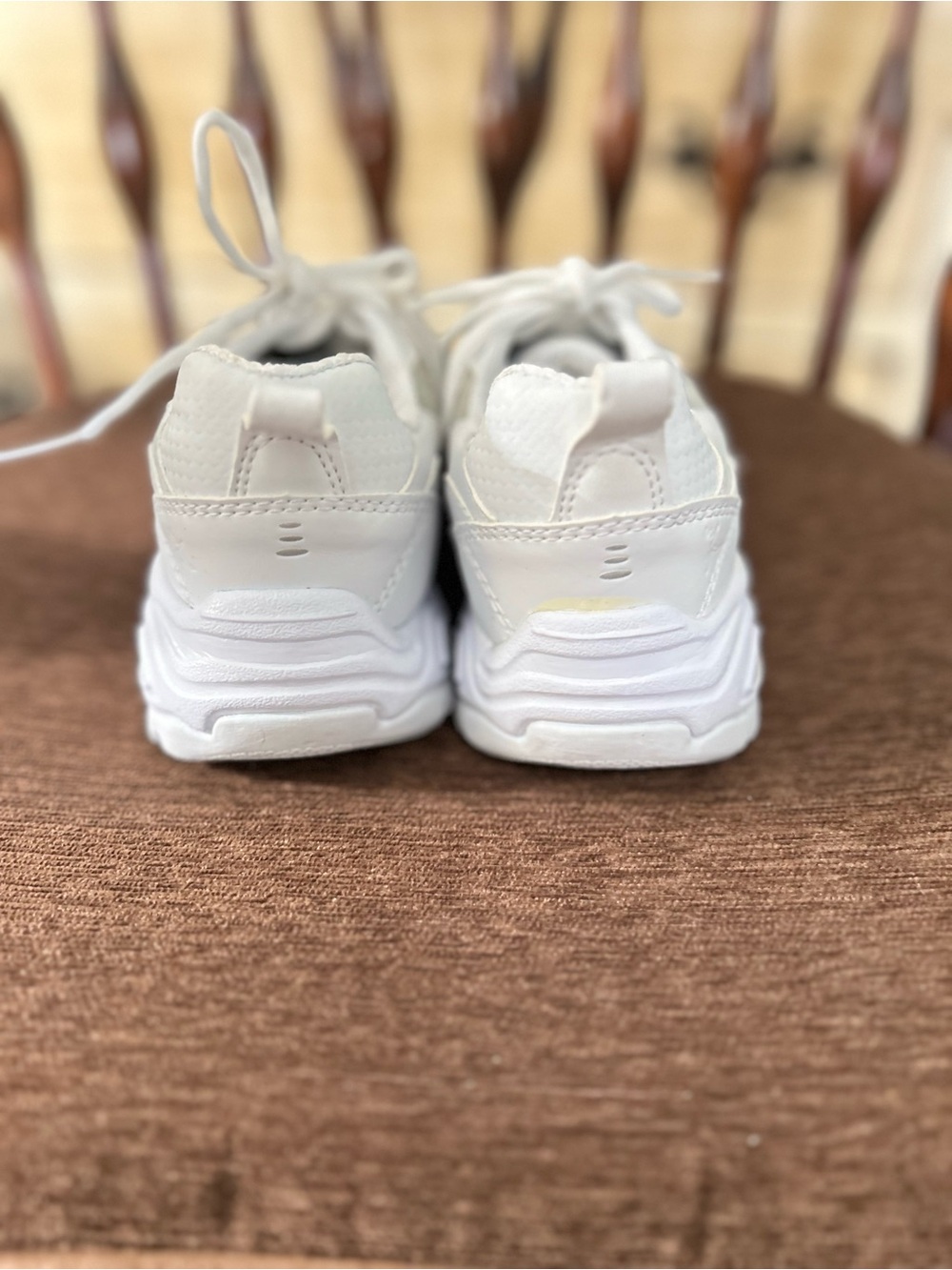 Danskin Now White Lace-Up Platform Sneakers Women’s Size 6 - Picture 4 of 8